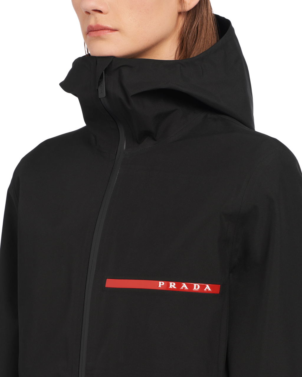 Prada Active Nylon Windbreaker Fekete | DKSFUJ907