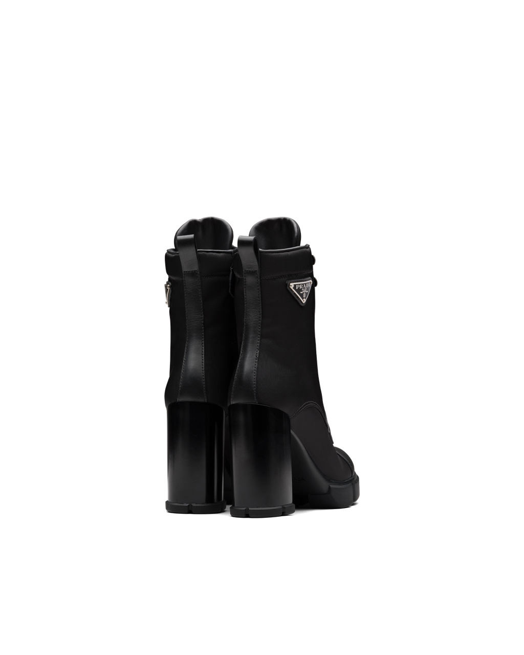 Prada Brushed Bőr And Nylon Booties Fekete | UODJAF057