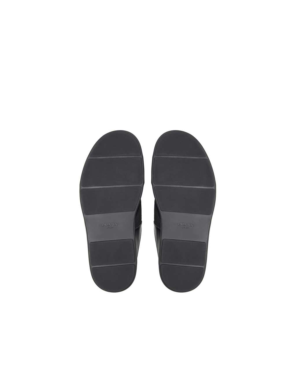 Prada Brushed Bőr And Nylon Tape Crisscross Slides Fekete | DCJBXR698