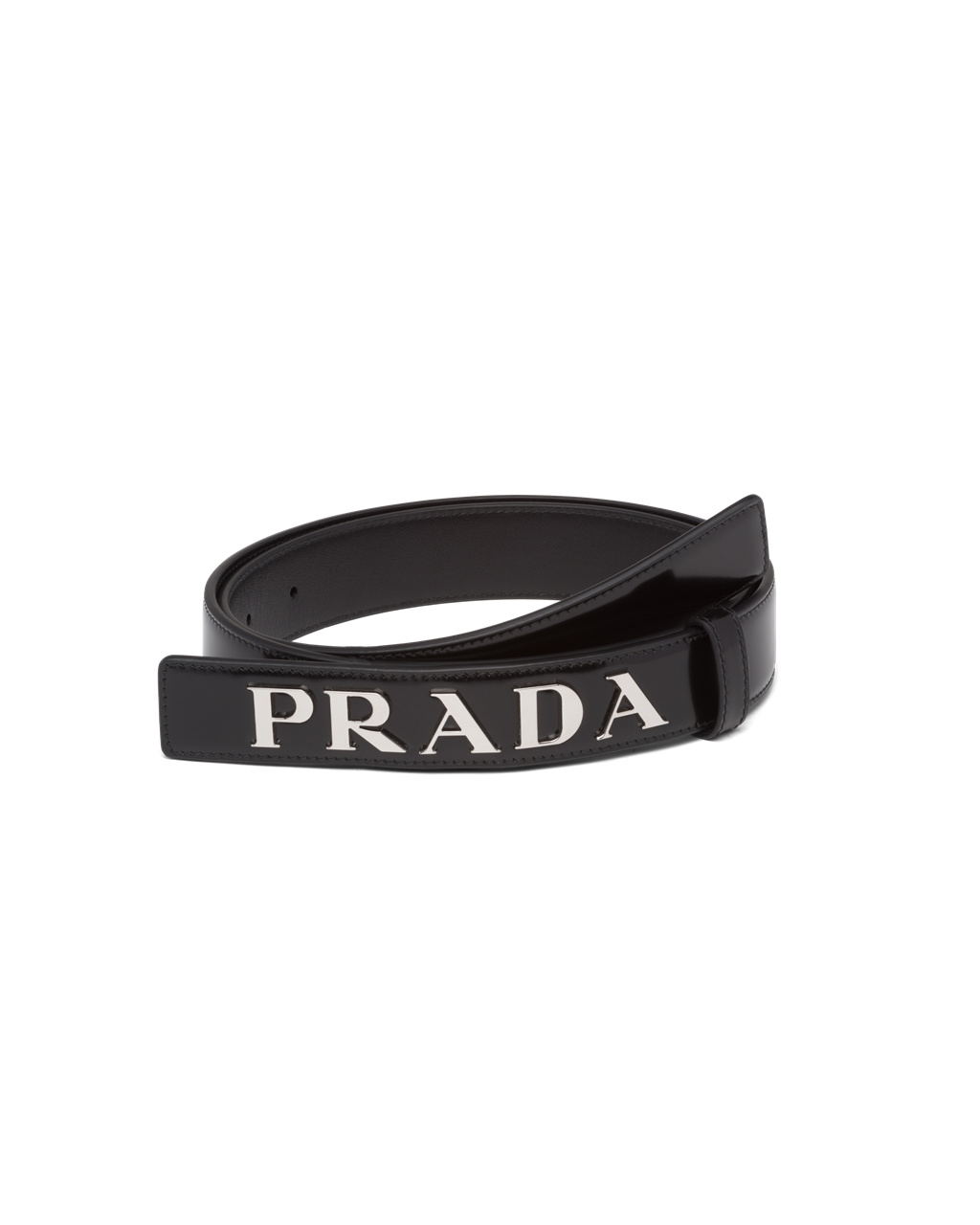 Prada Brushed Bőr Belt Fekete | PHGLFE514