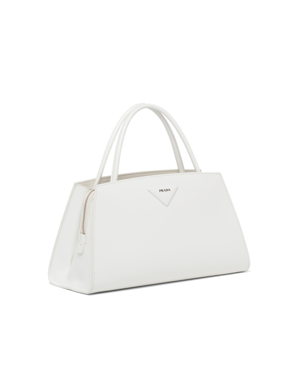 Prada Brushed Bőr Handbag Fehér | VZQFSX843