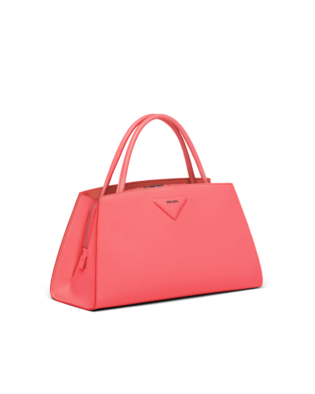 Prada Brushed Bőr Handbag Korall | YBPAQO461