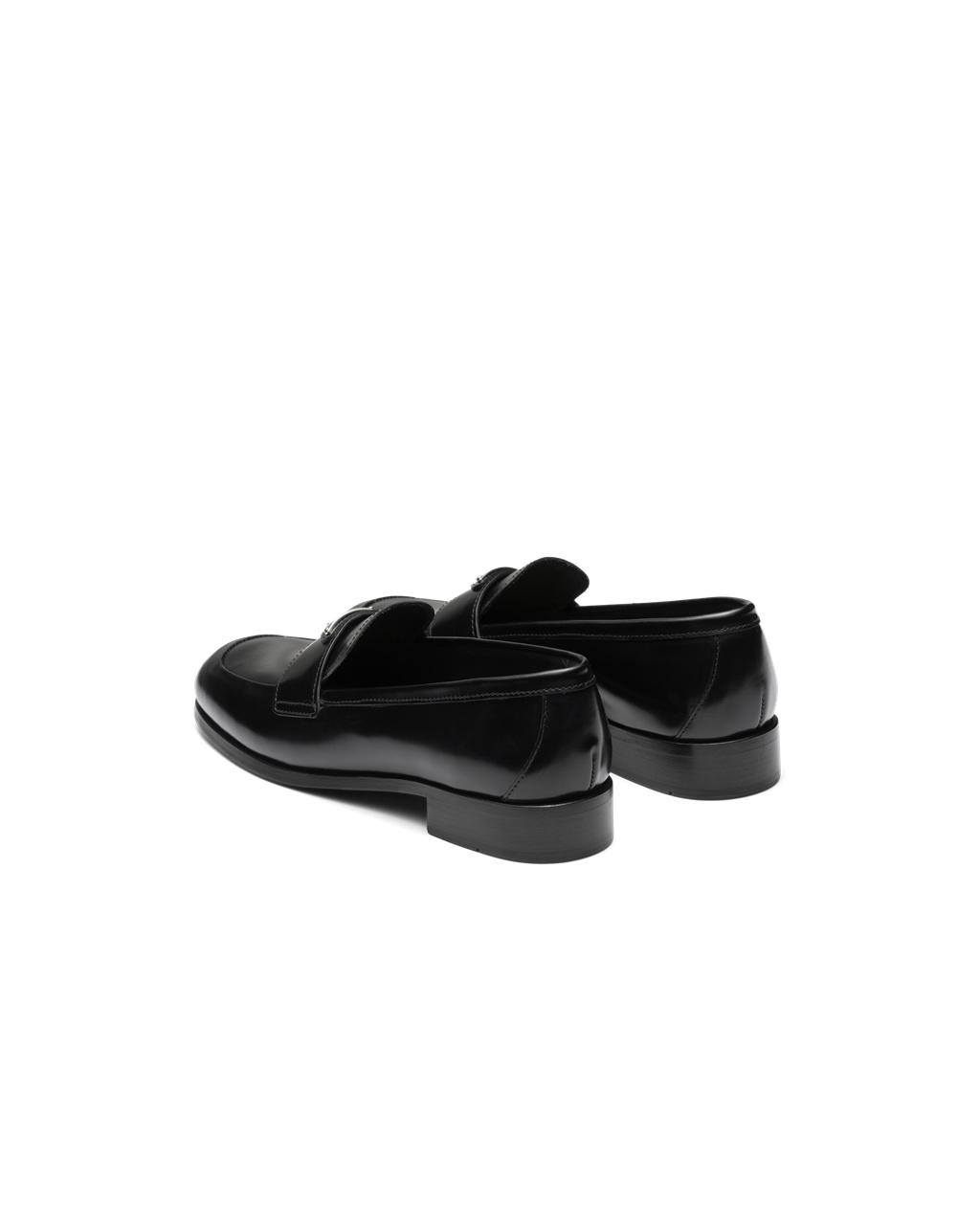 Prada Brushed Bőr Loafers Fekete | EXUNKO567