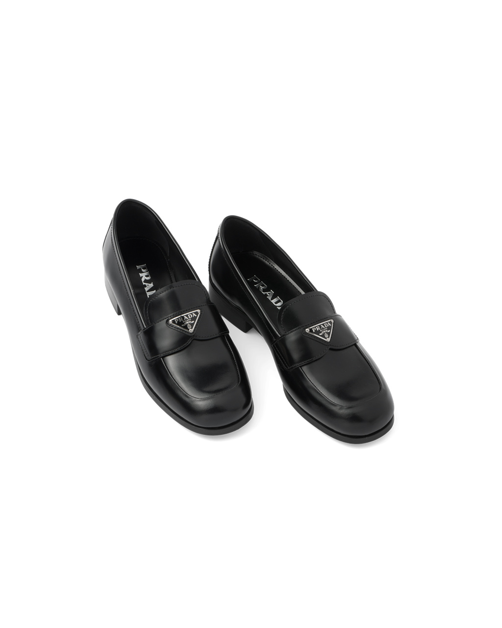 Prada Brushed Bőr Loafers Fekete | EXUNKO567