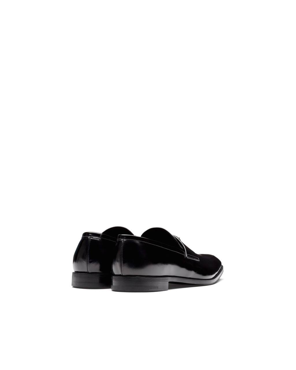 Prada Brushed Bőr Loafers Fekete | HDQUGB089