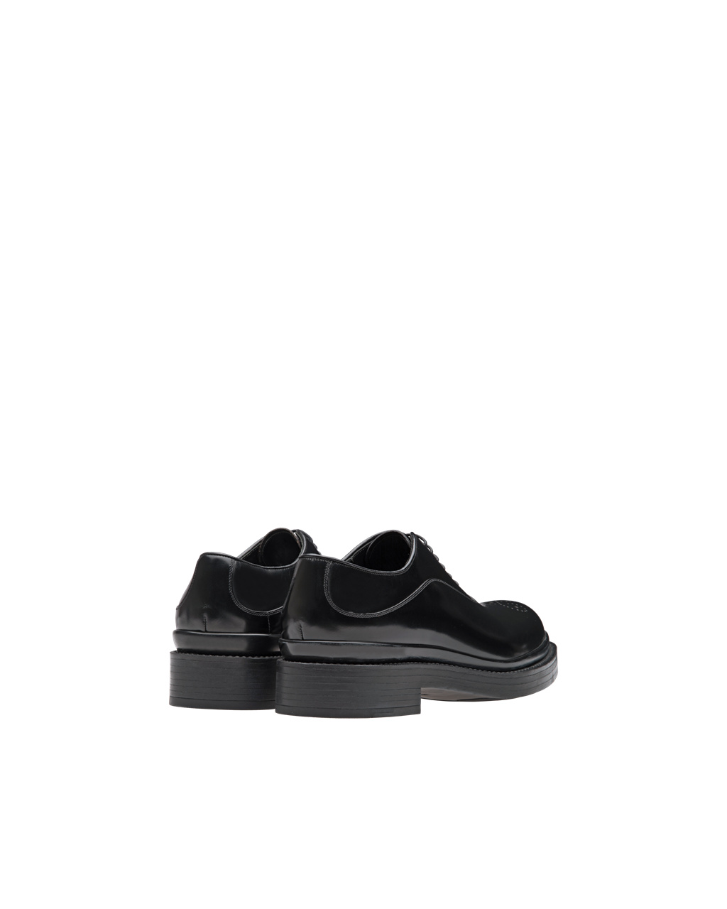 Prada Brushed Bőr Oxford Shoes Fekete | ZTOECH983