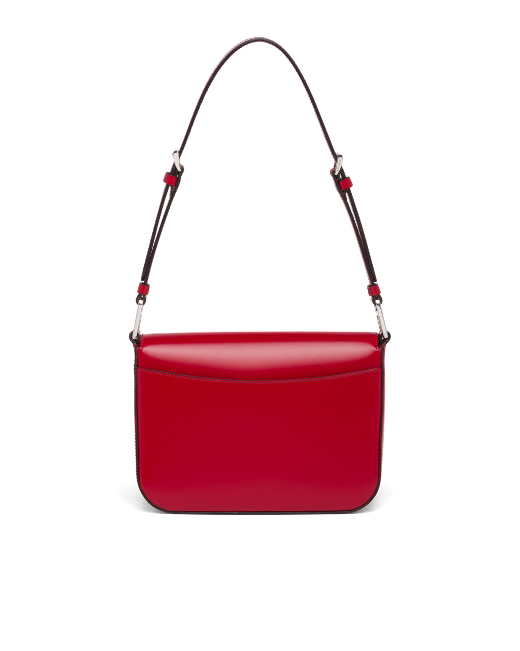 Prada Brushed Bőr Shoulder Bag Scarlet | MVAPHQ390