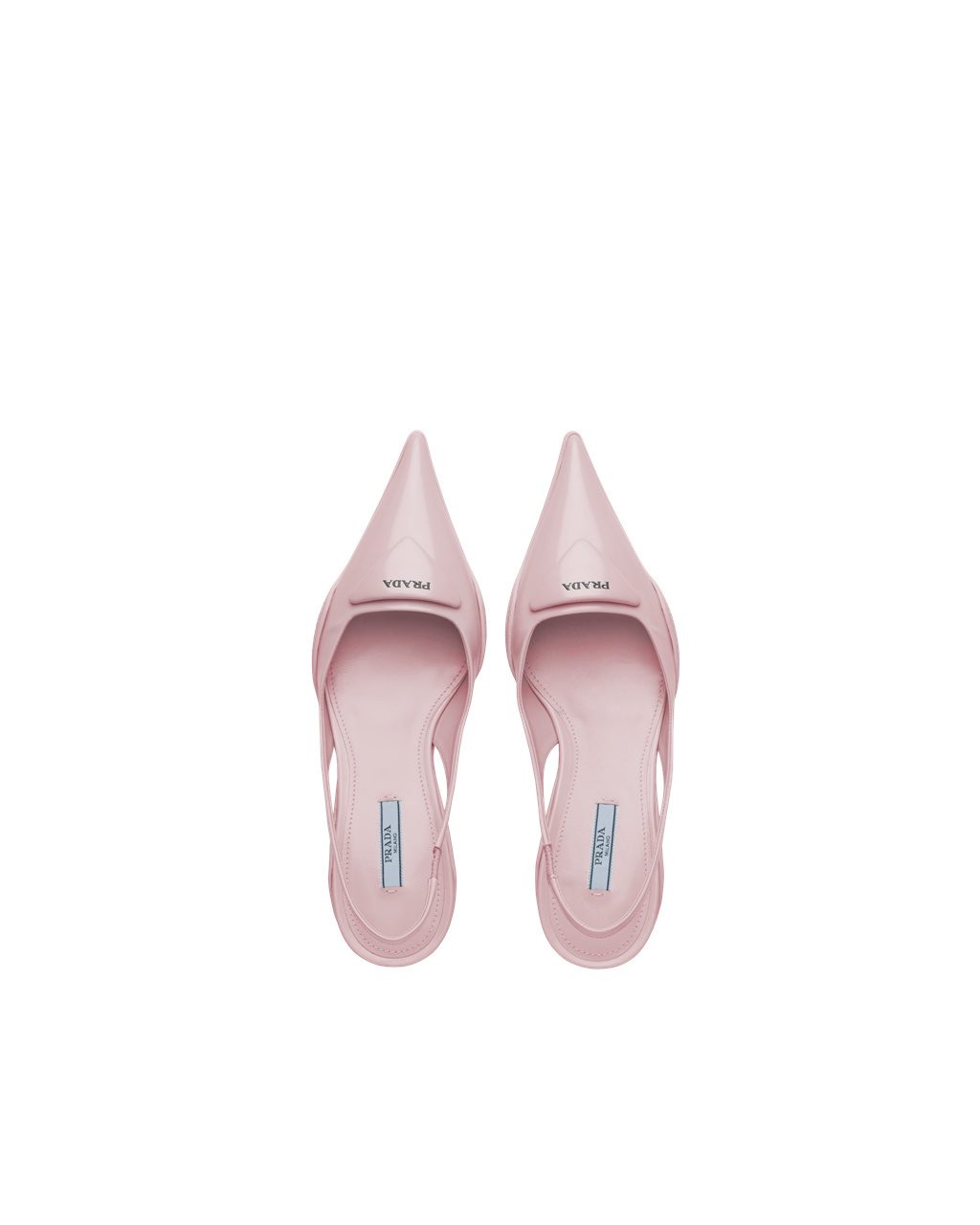 Prada Brushed Bőr Slingback Pumps Rózsaszín | CLOTGN401