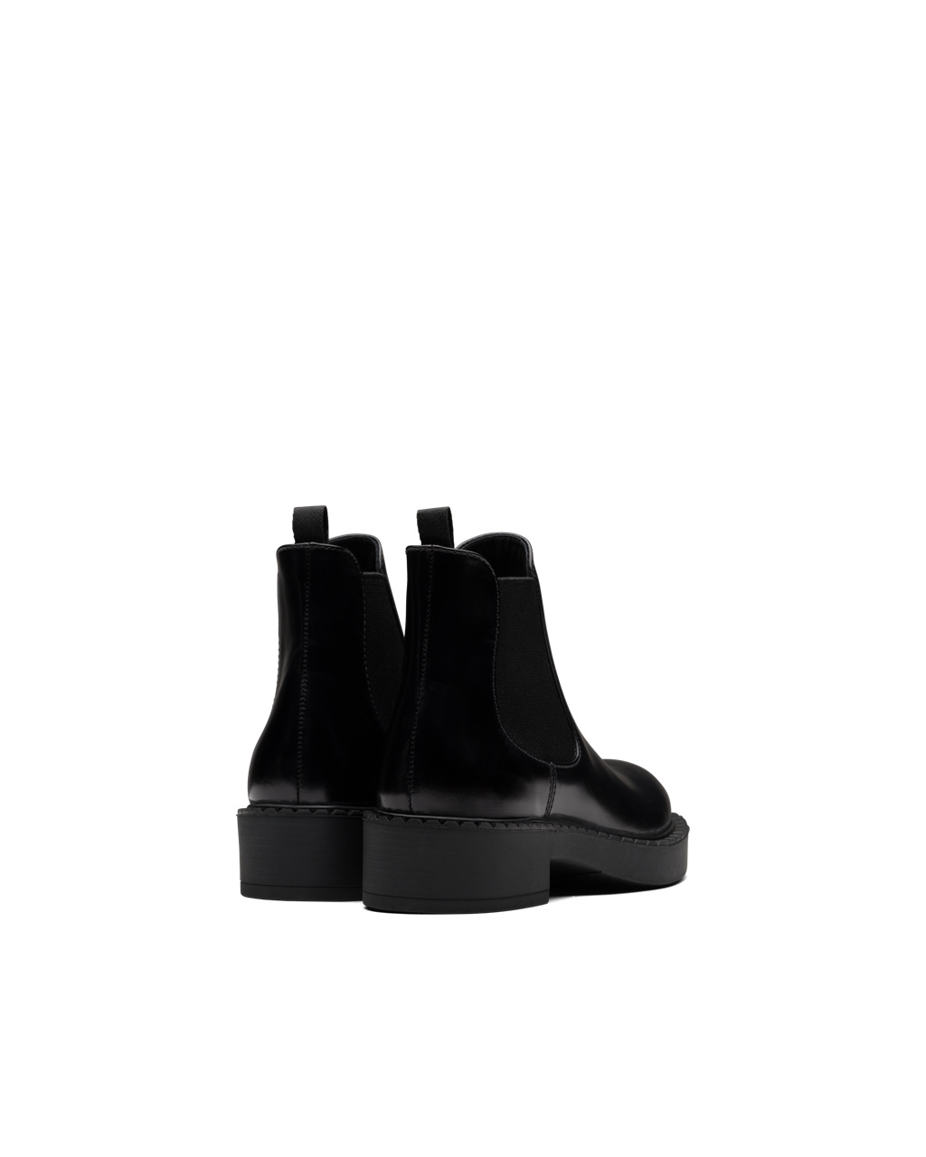 Prada Brushed Calf Bőr Booties Fekete | MYNAFO540