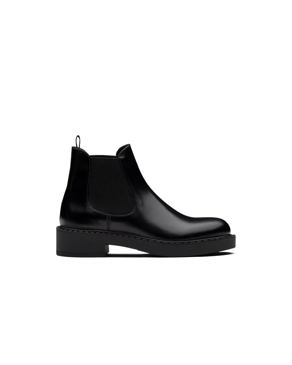 Prada Brushed Calf Bőr Booties Fekete | MYNAFO540