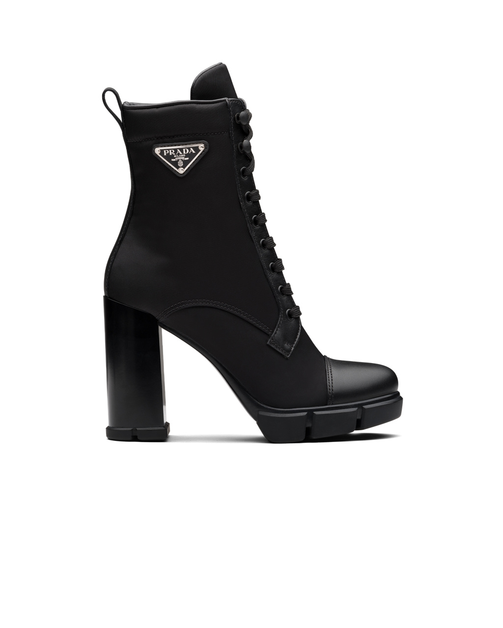 Prada Bőr And Nylon Fabric Booties Fekete | ALORWS896