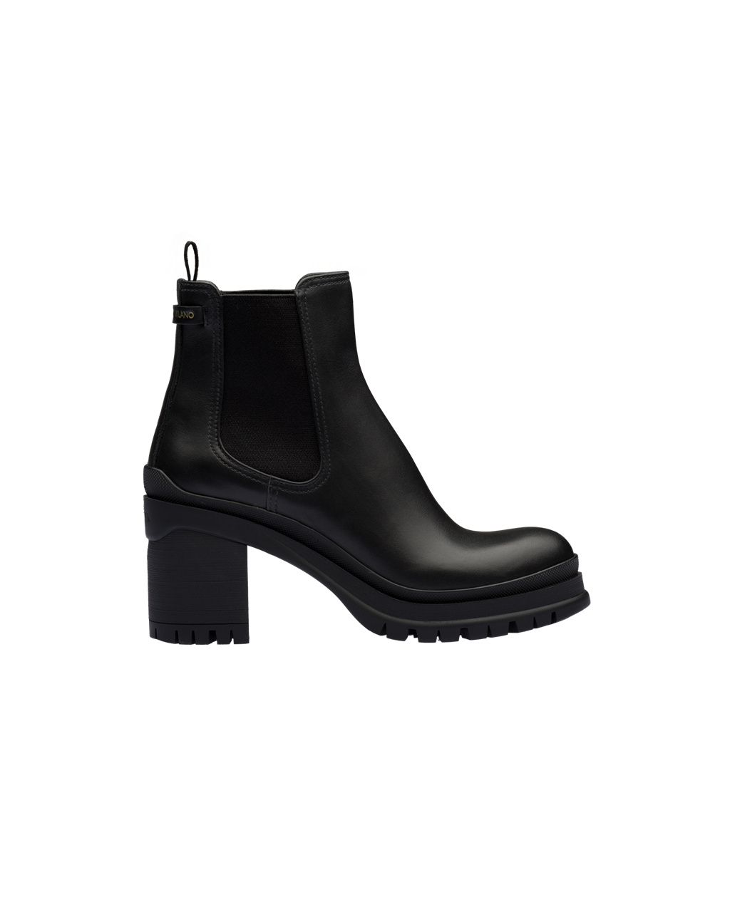 Prada Bőr Booties Fekete | MLKQZC978