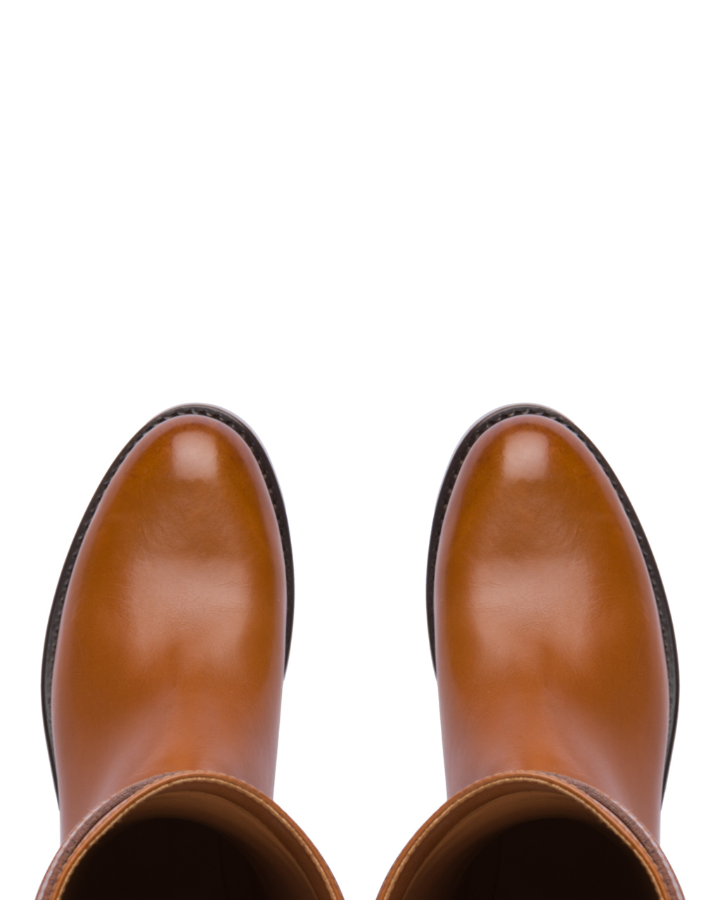 Prada Bőr Boots Cognac | DOHJTX921