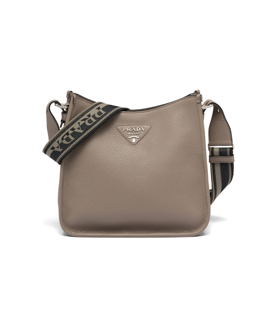 Prada Bőr Hobo Bag Clay Gray | KZYIJR718