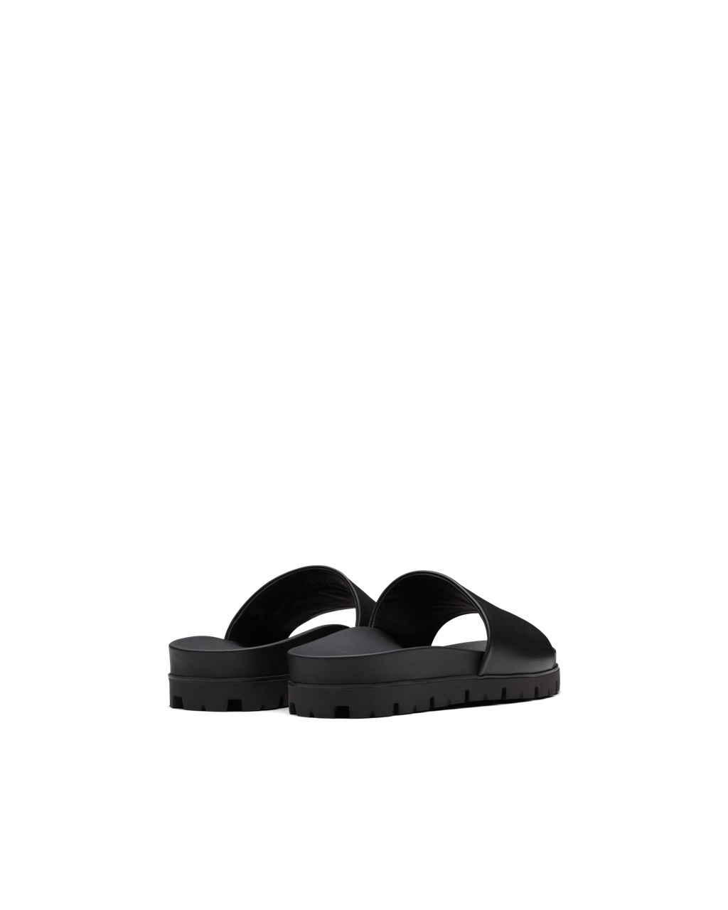 Prada Bőr Papucs Sandals Fekete | CURZFN790