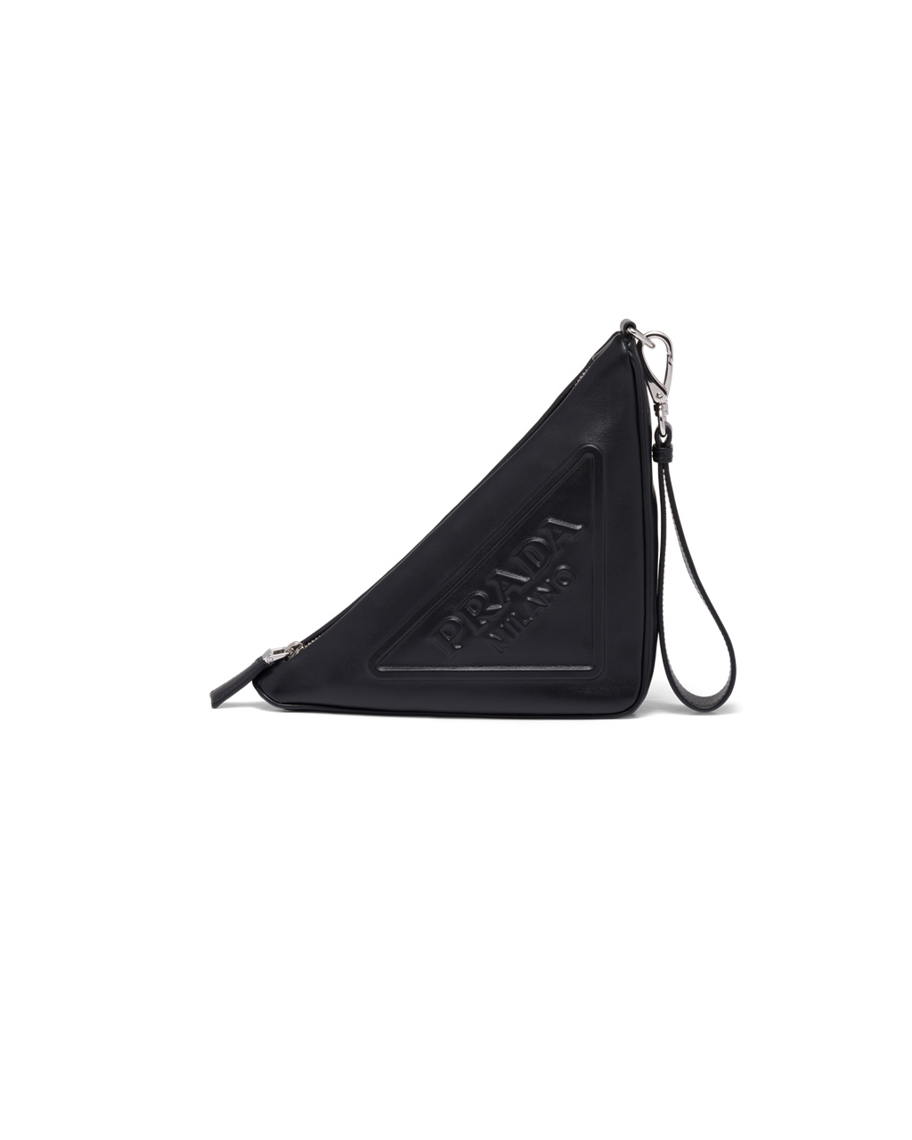 Prada Bőr Prada Triangle Pouch Fekete | AVYSDO309