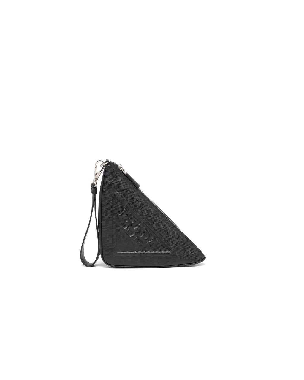 Prada Bőr Prada Triangle Pouch Fekete | GCUDTS137