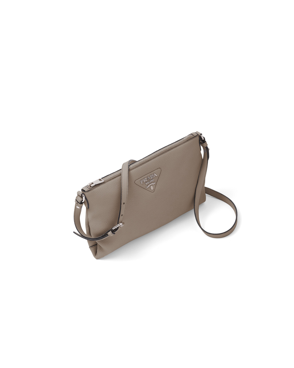 Prada Bőr Shoulder Bag Clay Gray | CEUSMT436