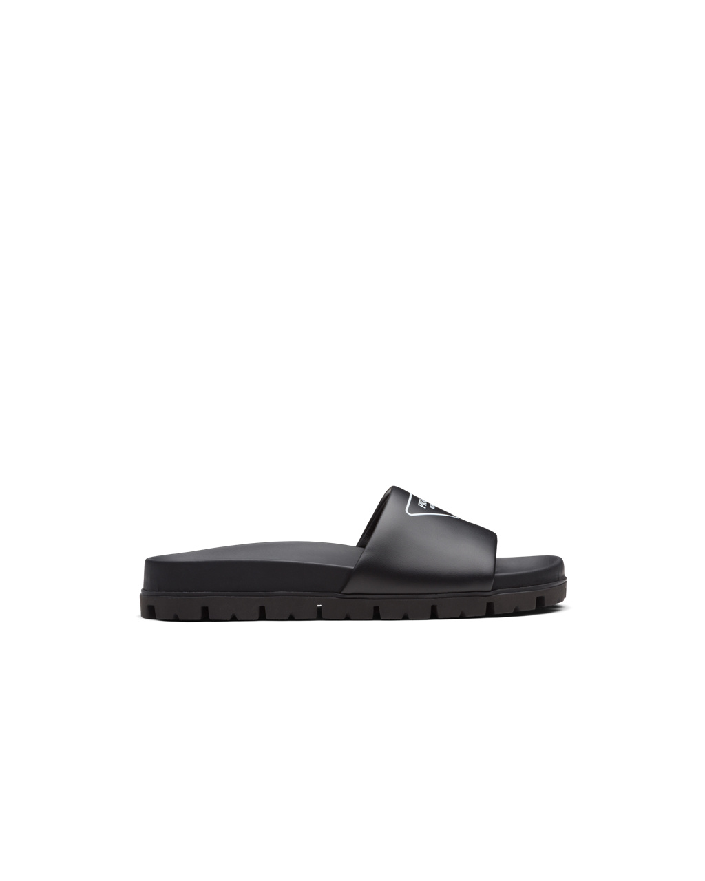 Prada Bőr Slides Fekete | MDUZKL810