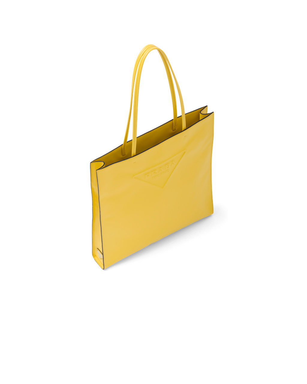 Prada Bőr Tote Bag Sárga | RDTVNB124