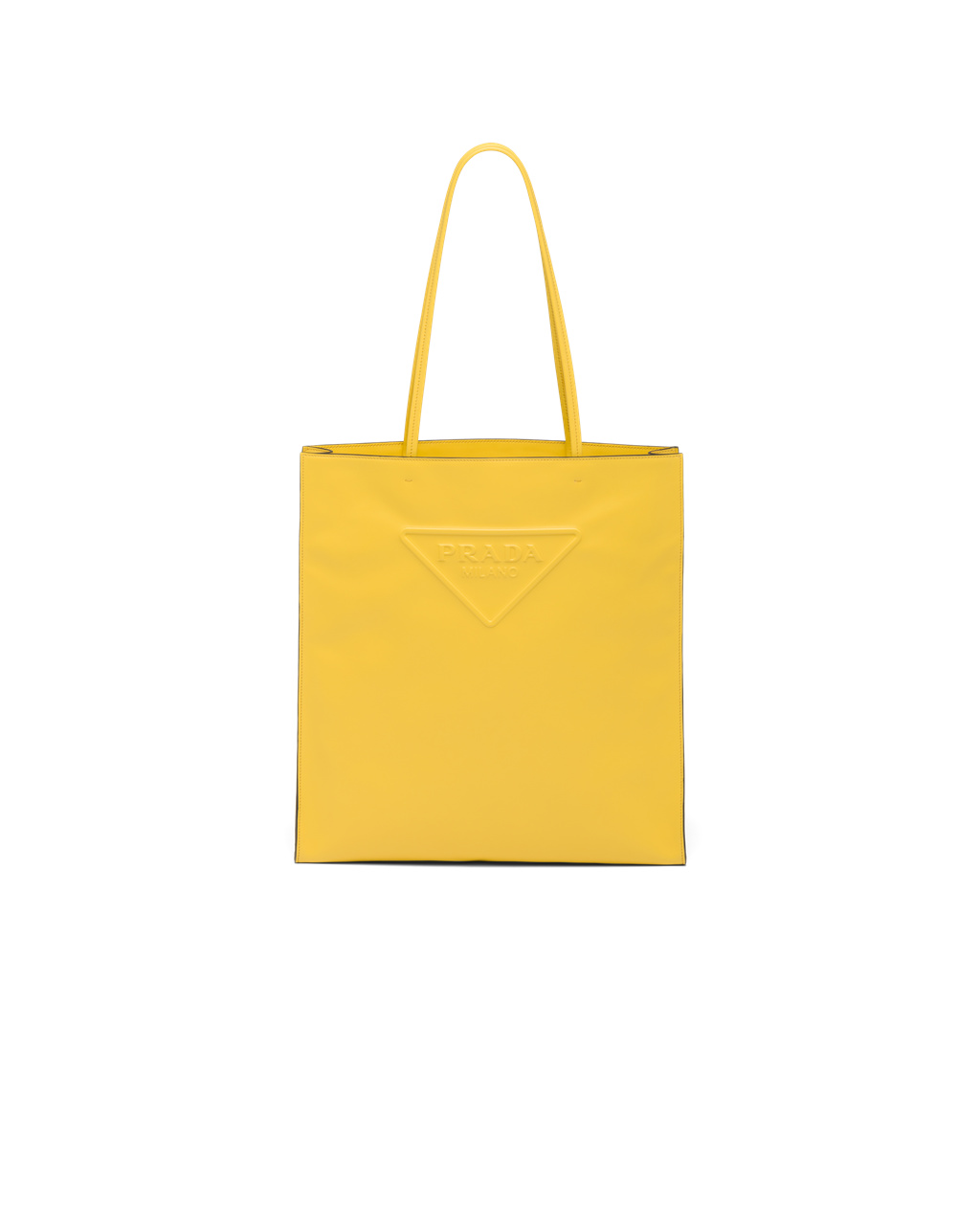 Prada Bőr Tote Bag Sárga | RDTVNB124