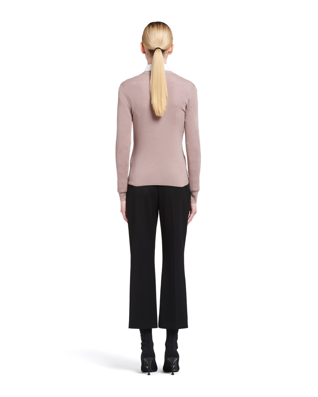 Prada Cashmere And Silk Cardigan Mauve | OFERSZ563