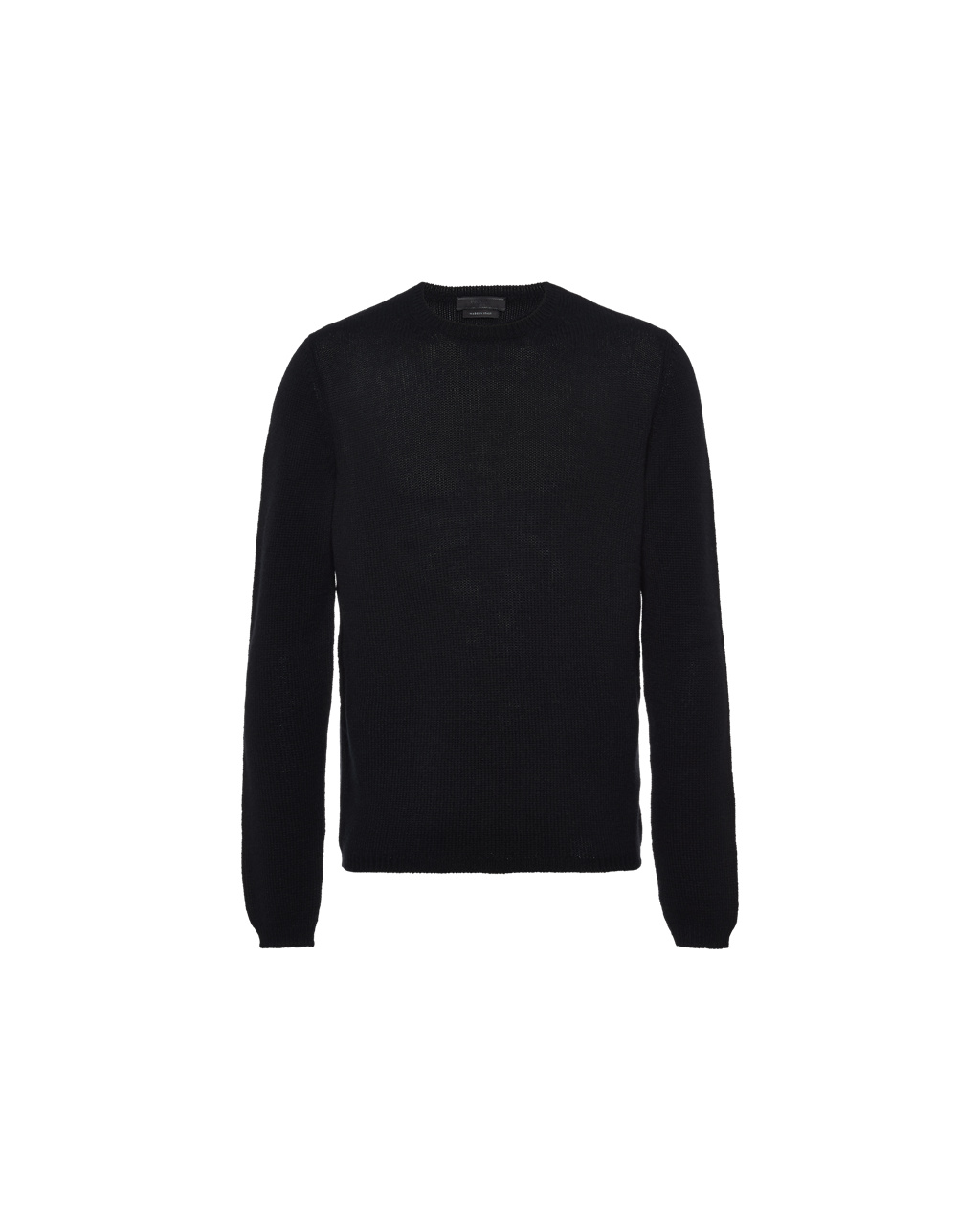 Prada Cashmere Crew-neck Pulóver Fekete | QCJBML935