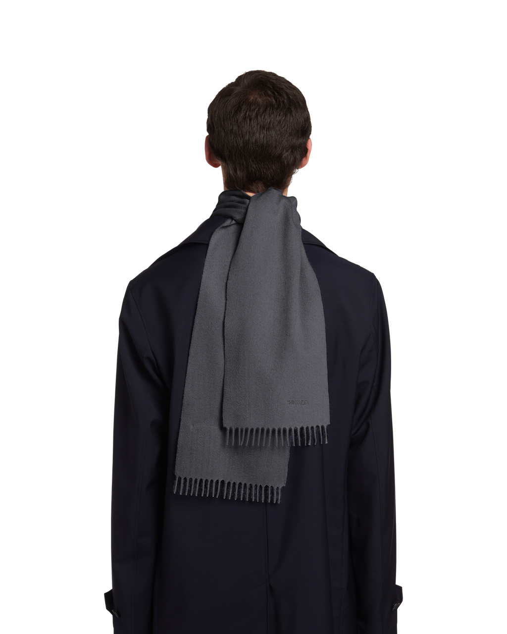 Prada Cashmere Scarf Slate Gray | AONDWJ536