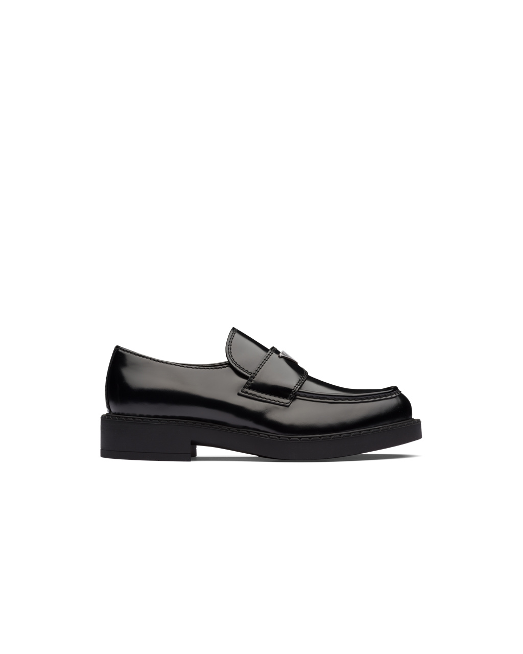 Prada Chocolate Brushed Bőr Loafers Fekete | IFXOHC723