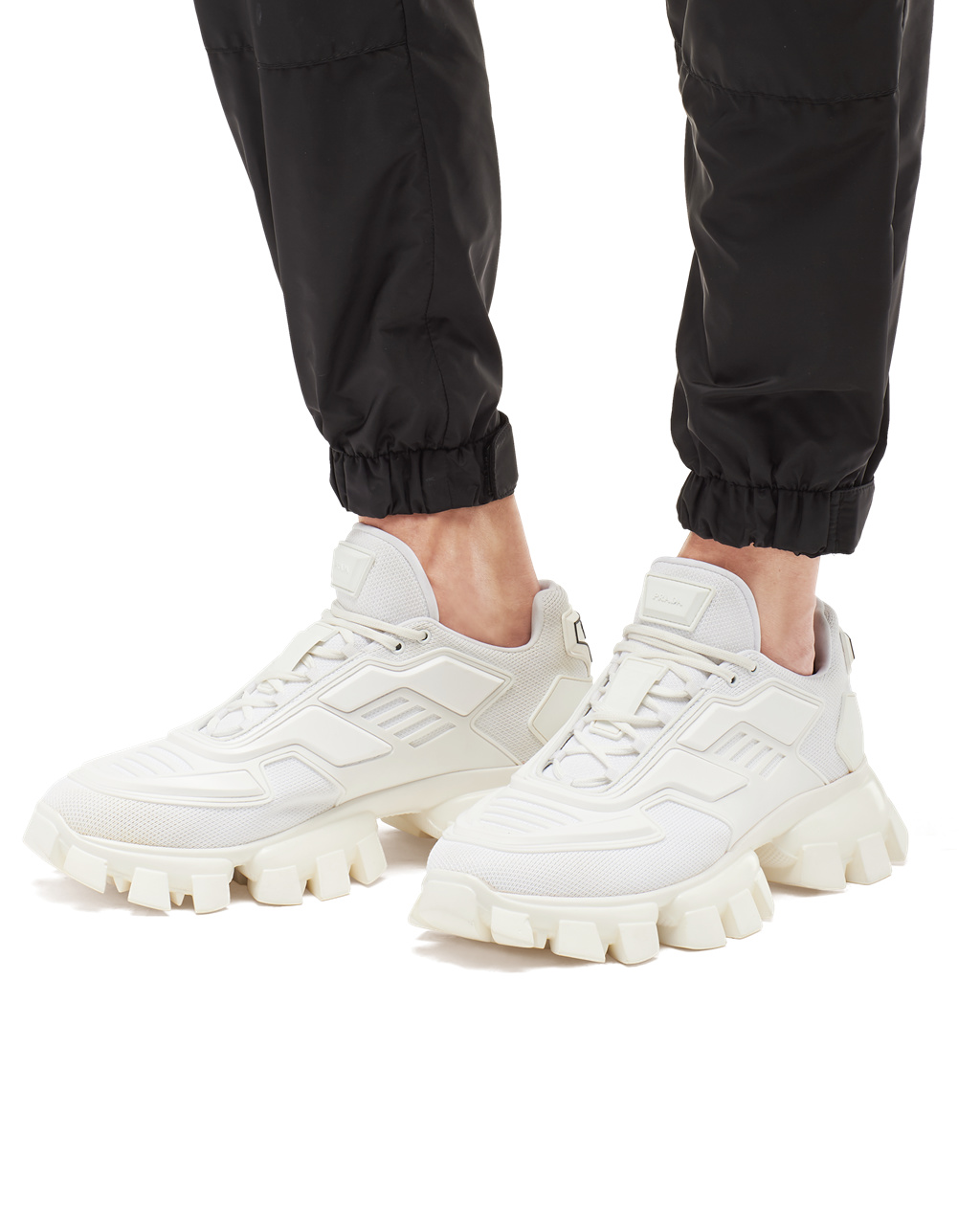 Prada Cloudbust Thunder Technical Fabric Sneakers Fehér | KFQBAG571