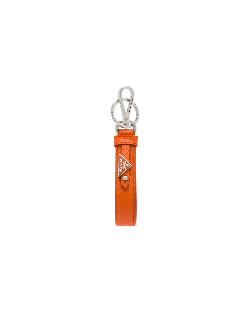 Prada Customized Saffiano Bőr Keychain Papaya | AWSGUE123