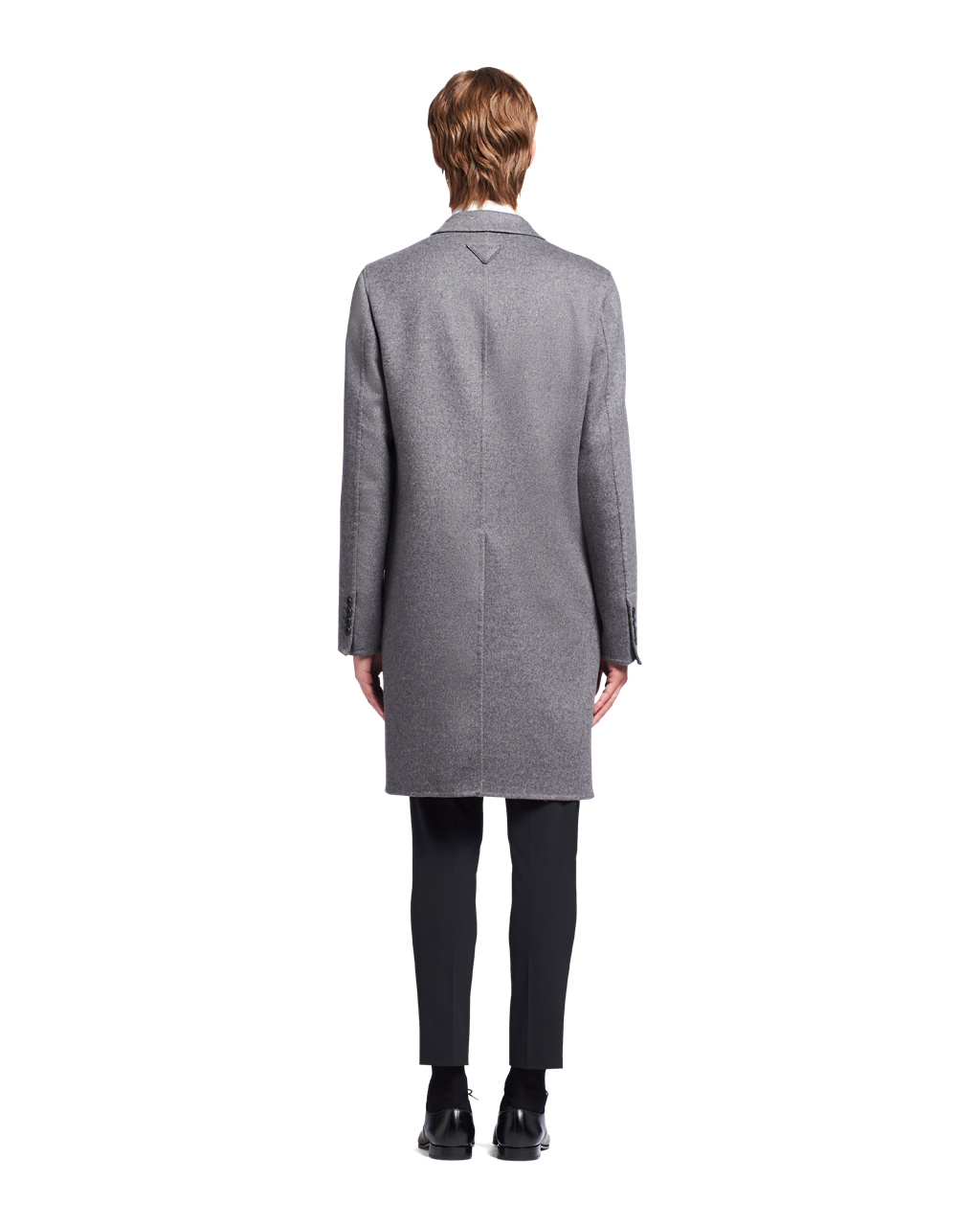 Prada Double Cashmere Coat Slate Gray | XBULFC297