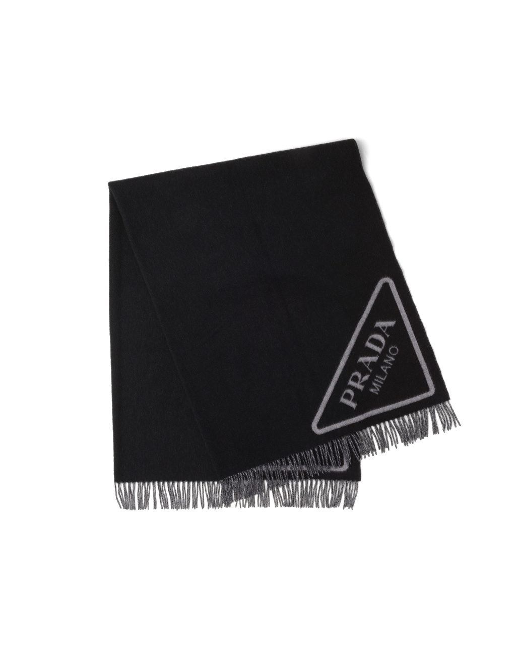 Prada Double Cashmere Throw Fekete | ALMQUE041