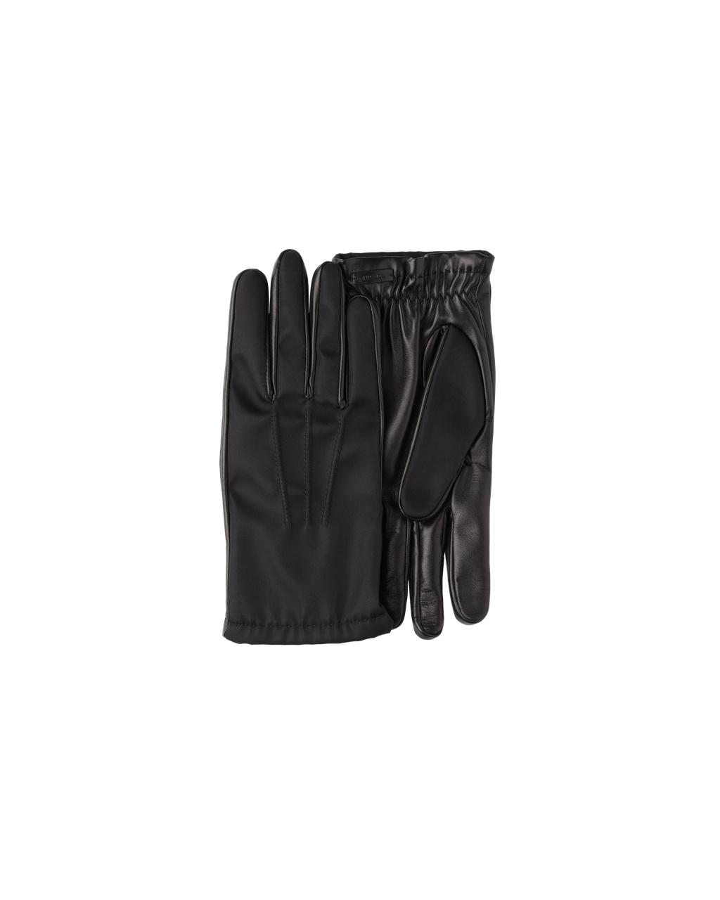 Prada Fabric And Bőr Gloves Fekete | QRAPXS431