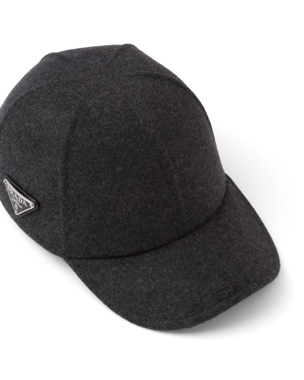 Prada Felt Baseball Cap Anthracite Gray | XMBAHT978