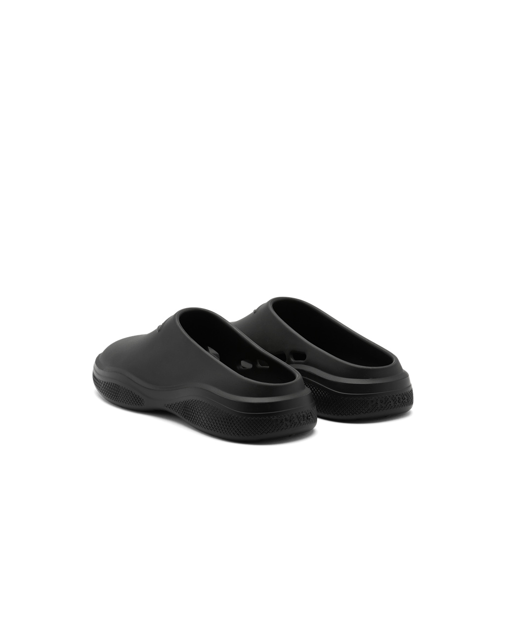 Prada Foam Rubber Mules Fekete | GDTBAI905