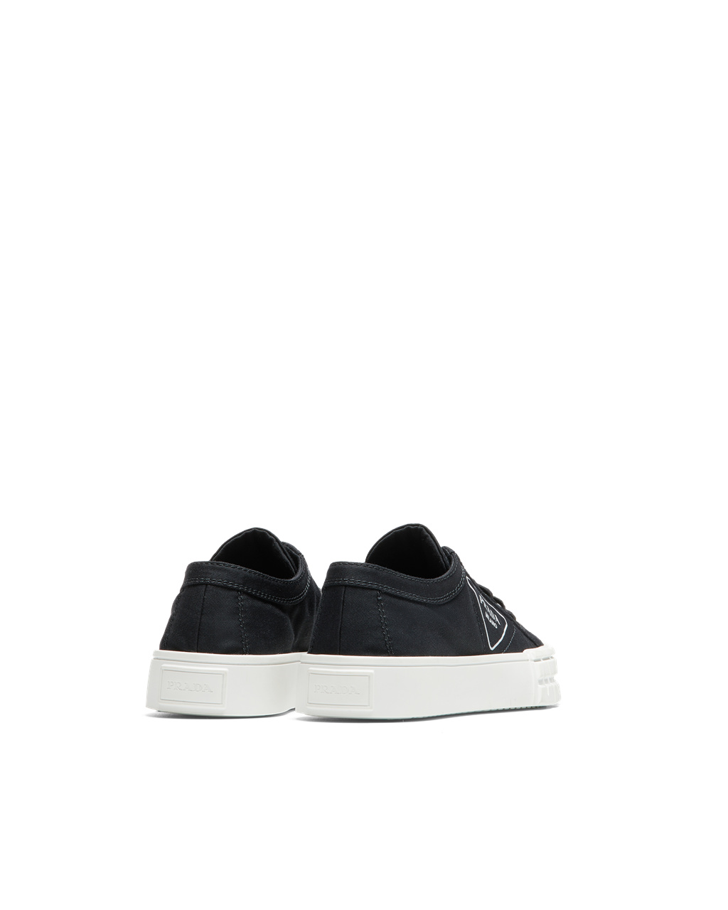 Prada Gabardine Fabric Sneakers Fekete | CQKOAX357