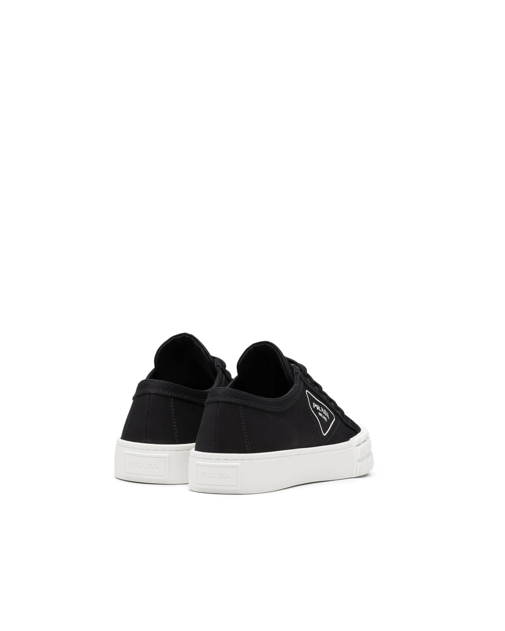 Prada Gabardine Fabric Sneakers Fekete Fehér | KNDHGR602