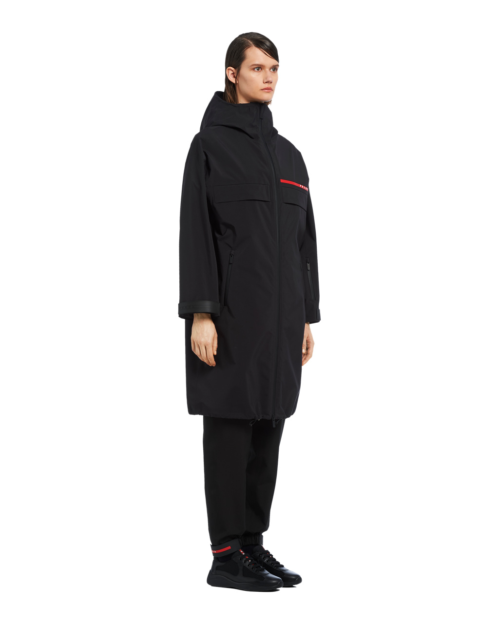 Prada Gore-tex Pro Raincoat Fekete | TMQBXK194