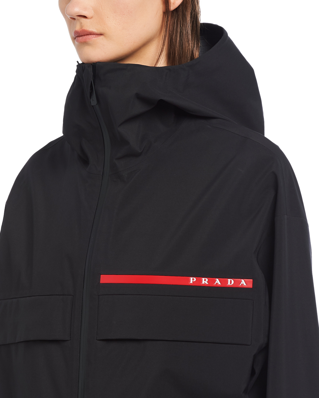 Prada Gore-tex Pro Raincoat Fekete | TMQBXK194