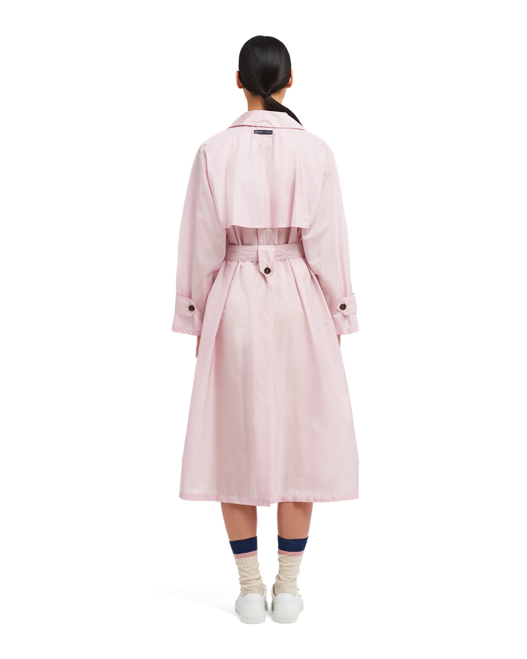 Prada Könnyű Nylon Trench Coat Opaline | HAJXUW427