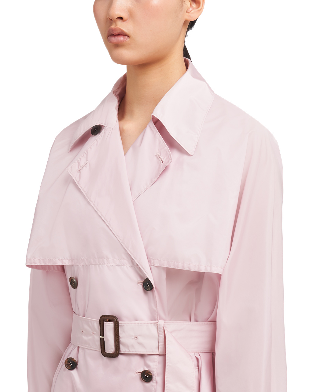 Prada Könnyű Nylon Trench Coat Opaline | HAJXUW427