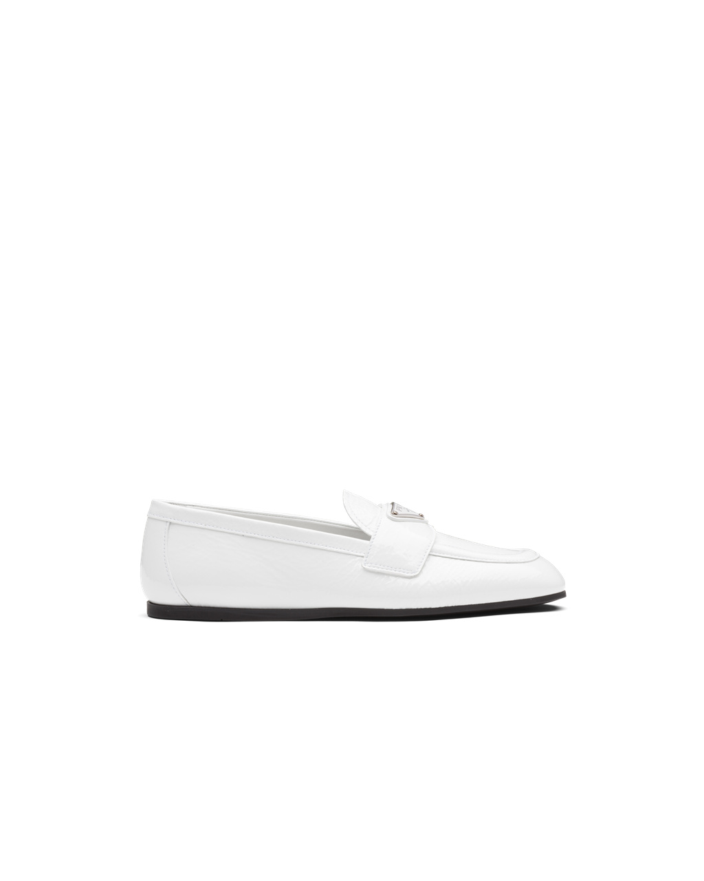 Prada Lakkbőr Bőr Loafers Fehér | IMFLCQ657