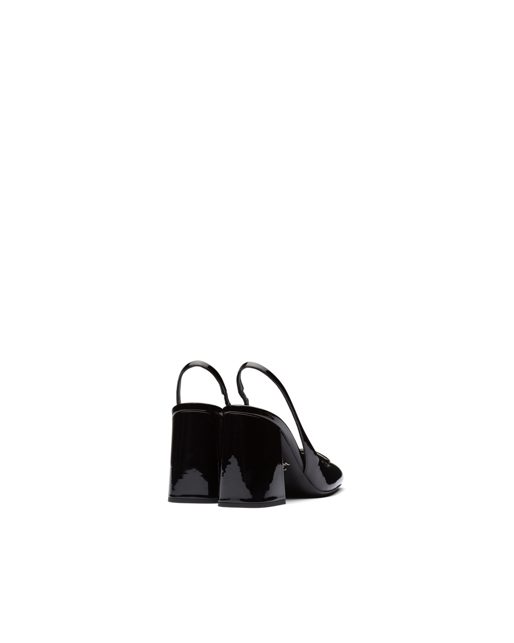 Prada Lakkbőr Bőr Sling-back Pumps Fekete | AOCNDM847