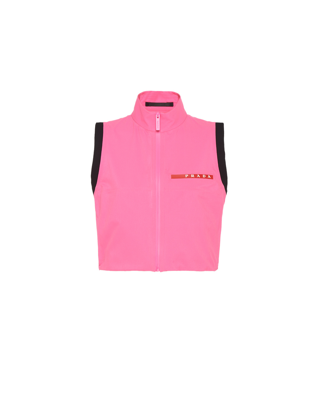 Prada Light Bi-stretch Cropped Vest Rózsaszín | FCHQWE459