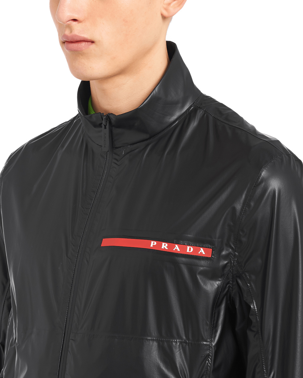 Prada Light Nylon Jacket Fekete | XUBNSL149