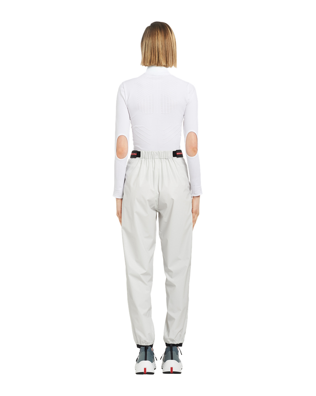 Prada Light Nylon Széles Cipő-leg Pants Fehér | JWDZVH896