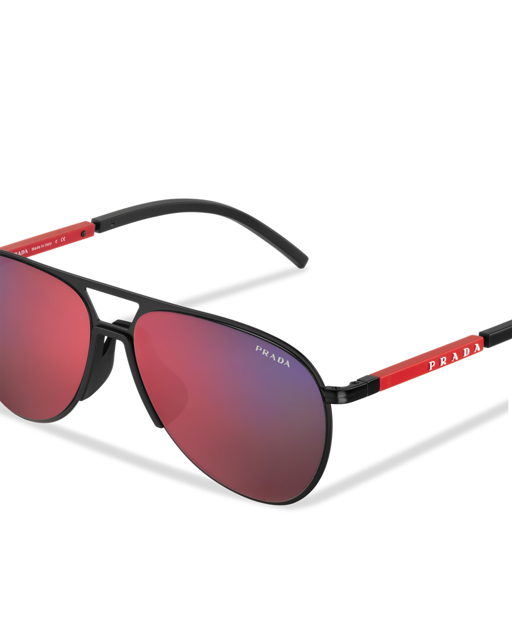 Prada Linea Rossa Eyewear Kollekciók Sunglasses Piros Kék | KZXOLQ984