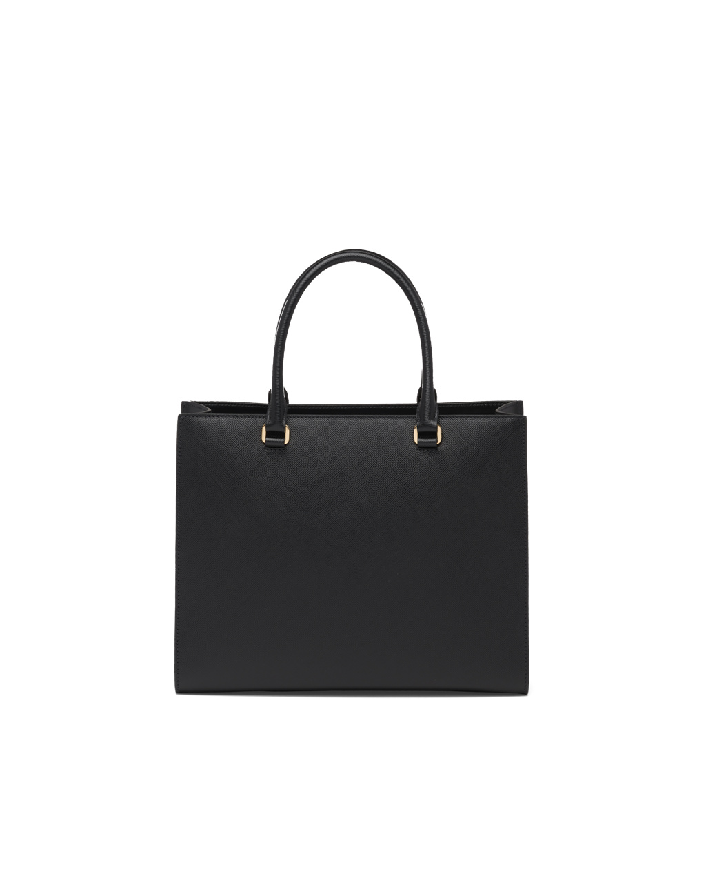 Prada Medium Saffiano Bőr Handbag Fekete | CTXAUY178