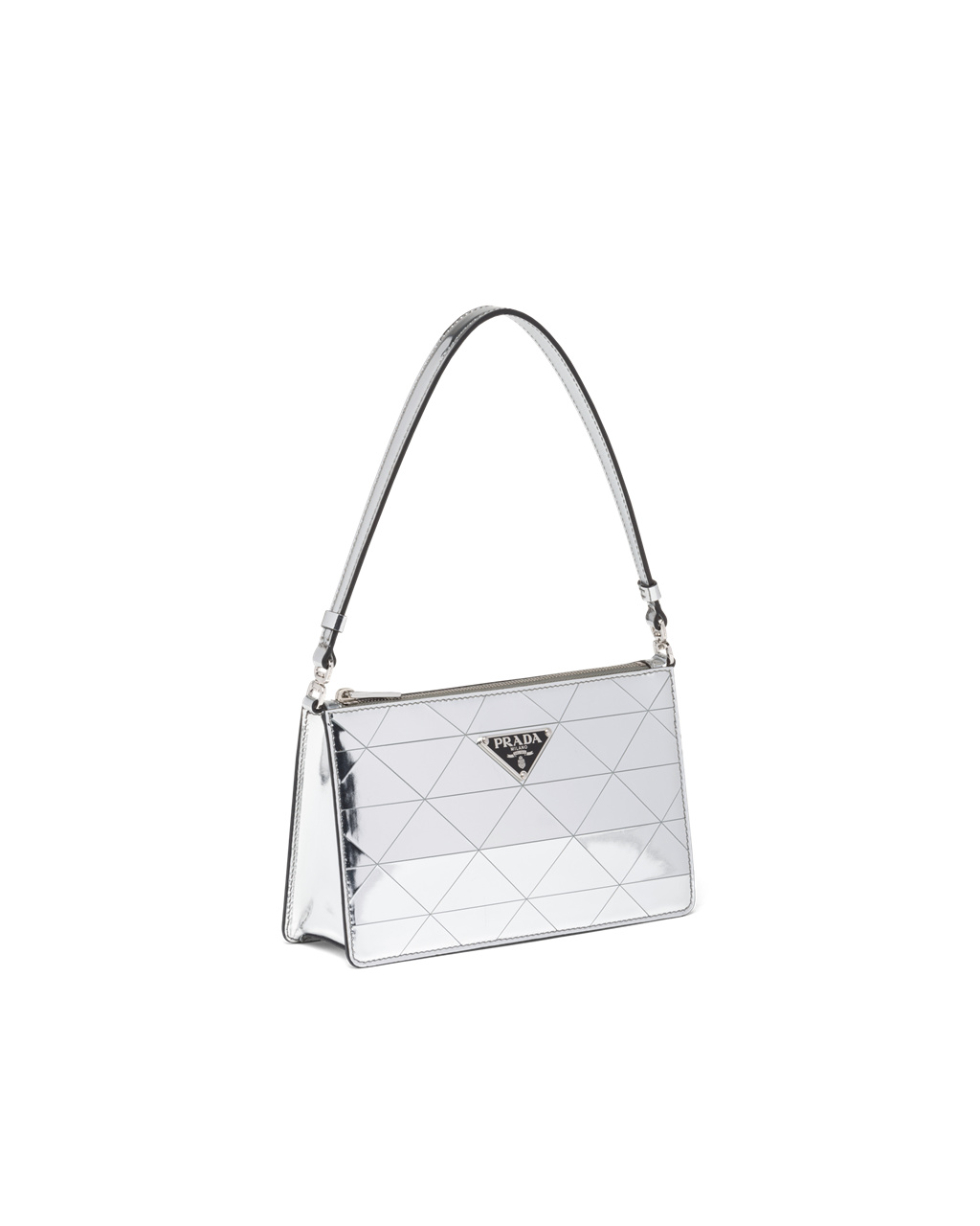 Prada Metallic Bőr Mini-bag Titán | KSZAQH162